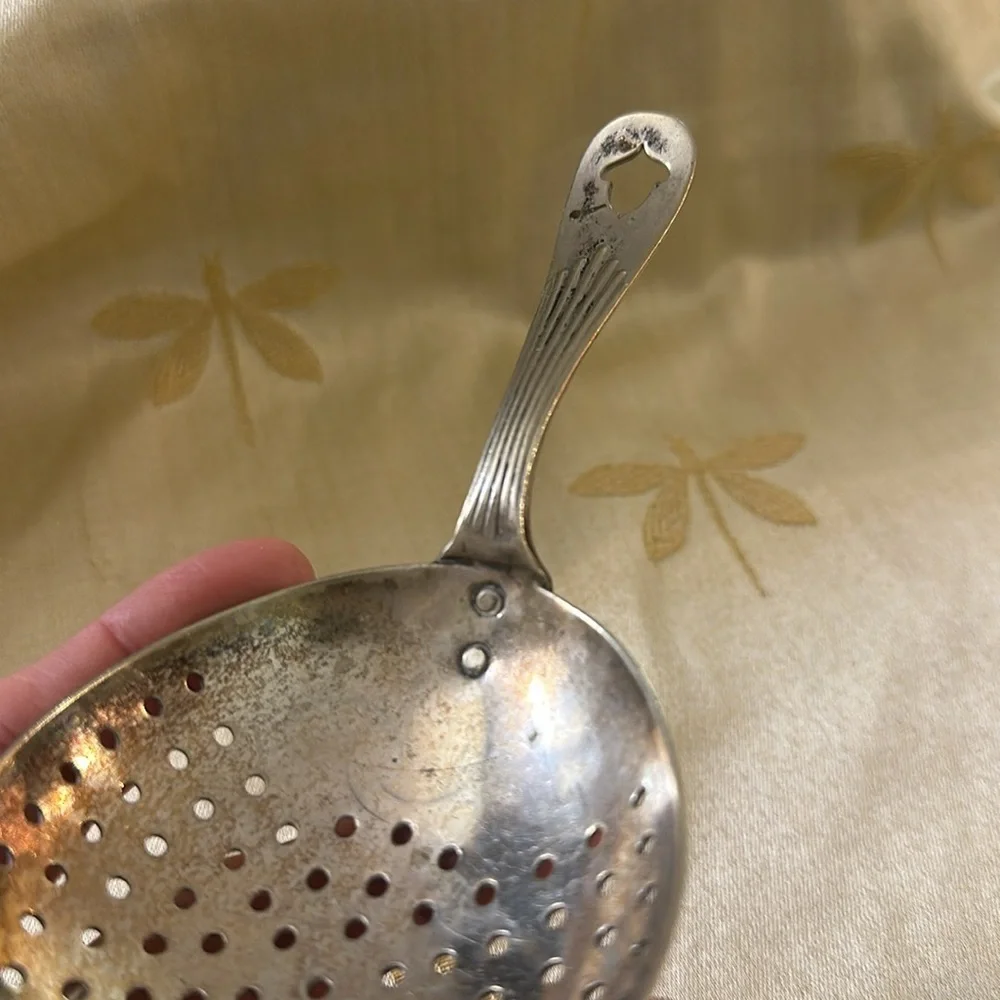 Vintage L. Barth Silver Bar Julep / Cocktail Strainer / Bar Tool.
